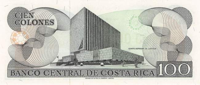100 Colones Costa Rica 2.4.1986